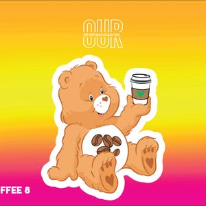 Coffee Vinyl Sticker, Funny Sticker, Sarcastic Sticker, Cute Sticker, Laptop Sticker, Water Bottle Sticker, Custom Sticker, Meme Sticker