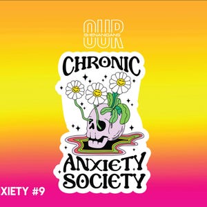Anxiety Vinyl Sticker, Funny Sticker, Sarcastic Sticker, Cute Sticker, Laptop Sticker, Water Bottle Sticker, Custom Sticker, Meme Sticker
