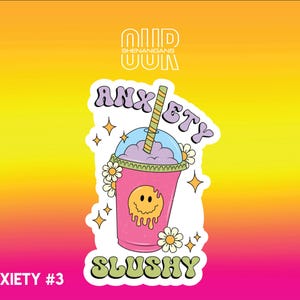 Anxiety Vinyl Sticker, Funny Sticker, Sarcastic Sticker, Cute Sticker, Laptop Sticker, Water Bottle Sticker, Custom Sticker, Meme Sticker