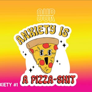 Anxiety Vinyl Sticker, Funny Sticker, Sarcastic Sticker, Cute Sticker, Laptop Sticker, Water Bottle Sticker, Custom Sticker, Meme Sticker