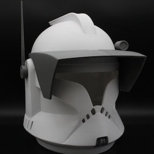 Capacete Clone Trooper Fase 1 Comandante/Capitão Star Wars DIY Cosplay Escala 1:1