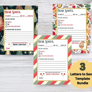 Kids Letter to Santa, Santa Claus, Letter to Santa, Letter Christmas, Printable Letter to Santa Claus, Printable Download