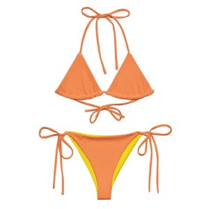 Orange Bliss - Orange And Yellow Bikini - Summer Two-Piece Triangle Swimwear for Women