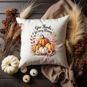 Fall Home Decorative Pillow, Autumn Throw Cushion, Thanksgiving Decor, Harvest Accent Pillow, Seasonal Farmhouse Pillow