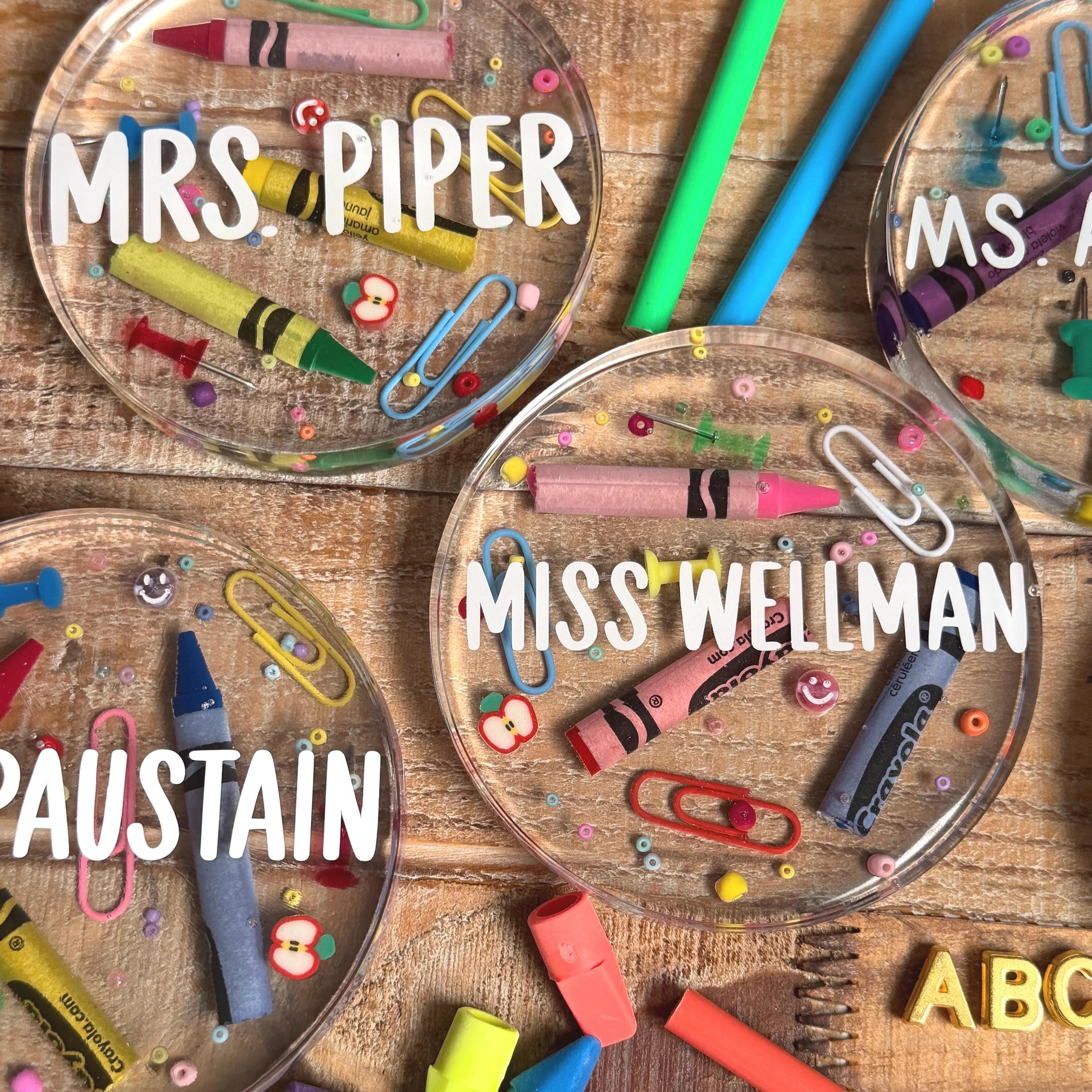 Teacher Appreciation Gift | Personalized Resin Coaster | End of Year ...