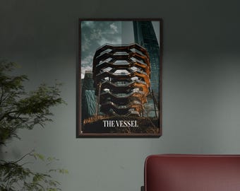 The Vessel, New York photography, Architecture Print for canvas or poster, Digital Download
