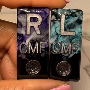 Marble Xray Marker with Positioning BBs*Rad Tech Gift Ideas*Xray Tech Markers with BB*Rad Tech BB Markers with Initials or Numbers*BB Marker