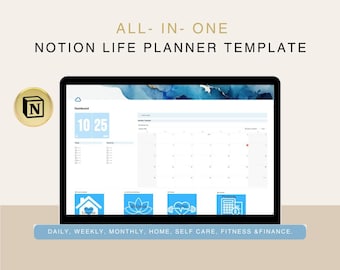 2025 Notion Planner: Minimalist ADHD Organizer (Digital Download)