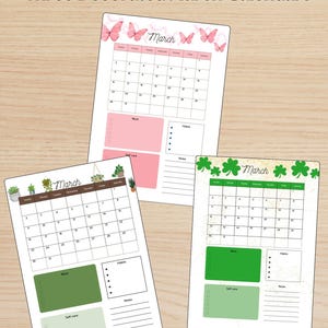 Marsjournalpaket: Utskrivbara planeringssidor (A4 och A5) (digital nedladdning) bild 3