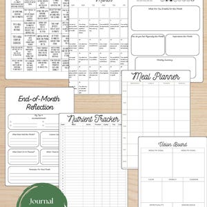 Marsjournalpaket: Utskrivbara planeringssidor (A4 och A5) (digital nedladdning) bild 8