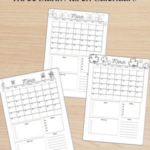 Marsjournalpaket: Utskrivbara planeringssidor (A4 och A5) (digital nedladdning) bild 4