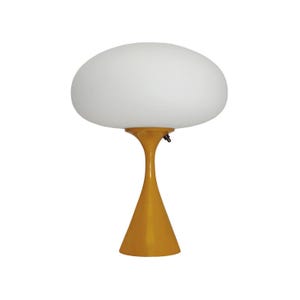 Mid-Century Modern Design Mushroom Table Lamp by Designline in Mustard Yellow - Vintage Laurel Lamp Style but NEW