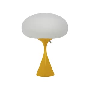 Mid-Century Modern Design Mushroom Table Lamp by Designline in Lemon Yellow - Vintage Laurel Lamp Style but NEW