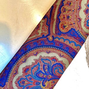 Vintage Liberty of London Necktie Blue Paisley Silk