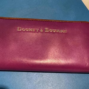 Vintage Magenta Dooney & Bourke Leather Wallet