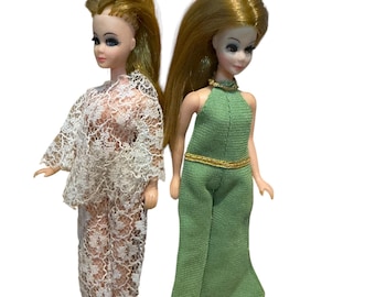 Vintage 1970s Dawn dolls produced by Topper Toys TWO