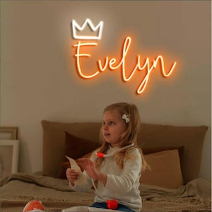 Custom Name Neon Sign For kids, Led Neon Sign, Neon Sign Bedroom, Neon Light Sign, Kids Room Decor, Christmas Gift, Home Decor Gift For Kids