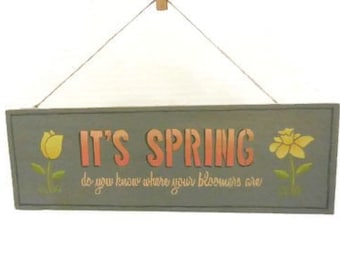 Spring Flowers Sign | Spring Bloomers Sign