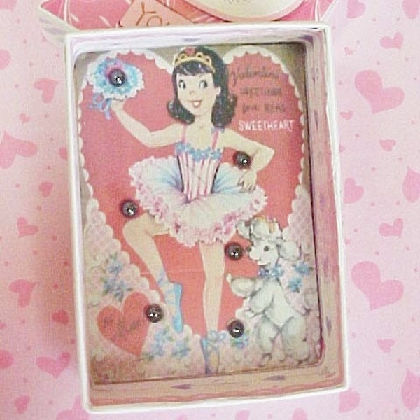 Handcrafted Valentine Game Box With A Ballerina Theme | Valentine Game of Skill