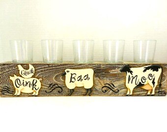 Farm Animal Votive Holder - Barn-yard Animals Farmhouse Decor