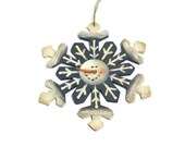 Hand Painted Snowflake Ornament