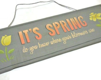 Spring Flowers Sign | Spring Bloomers Sign