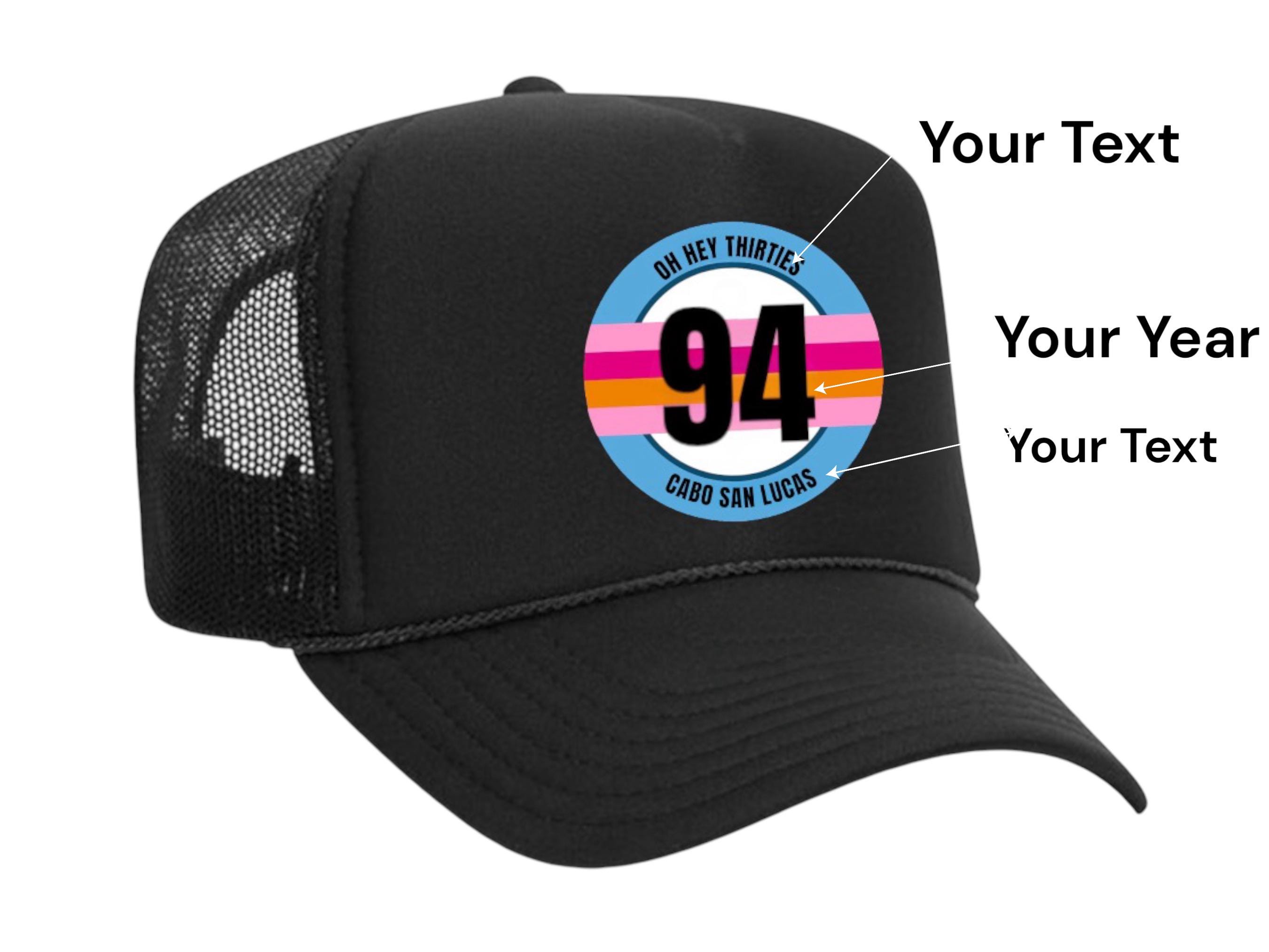 Aviator Nation Black Cap with Rainbow Stripe Patch aviator nation hat near me - TikTok Shop main image 3