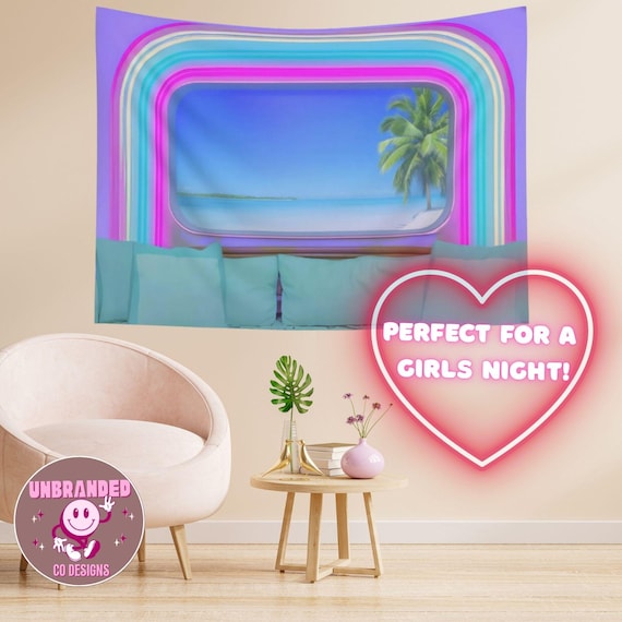Love Island USA Tapestry: Confessional Banner Decor for Reality TV Fans