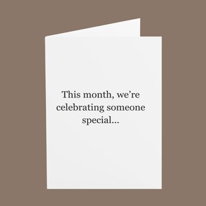 Greeting Cards, December Birthdays Funny Christmas Birthday Card, Holiday Cards, Pack of 50, Stationery Set, Gift, Christmas Card