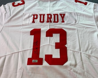 Maglia autografata di Brock Purdy dei San Francisco 49ers con certificato di autenticità / Autografo autentico, regalo perfetto per i tifosi.