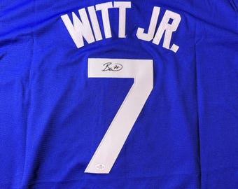 Kansas City Royals Bobby Witt Jr. Signed Jersey with COA | Authentic Autograph, Perfect Fan Gift