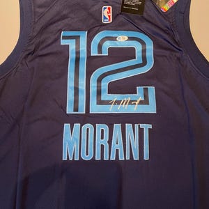 Ja Morant Signed Nike Jersey with COA