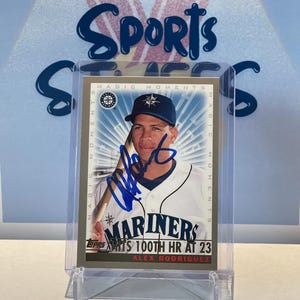 Alex Rodriguez On-Card Autographed Card