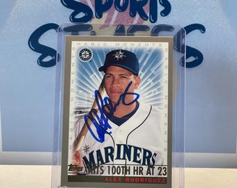 Alex Rodriguez On-Card Autographed Card