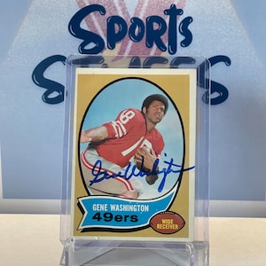 Gene Washington On-Card Autographed Card