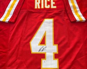 Kansas City Chiefs Rashee Rice Signed Jersey with COA | Authentic Autograph, Perfect Fan Gift