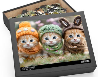 Rompecabezas de gatitos adorables, un juego familiar acogedor