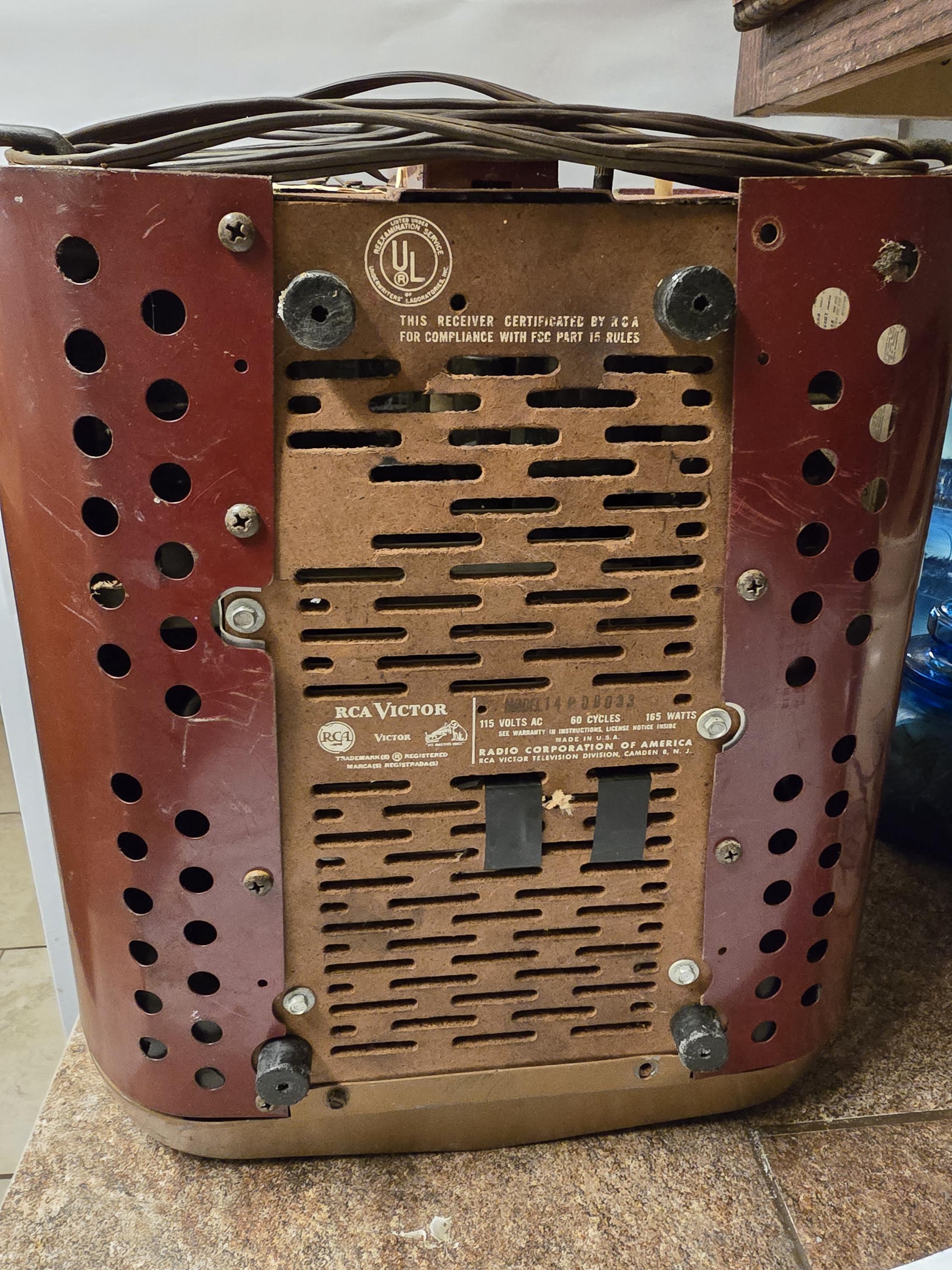 Rare Mid 50s Vintage RCA Victor Deluxe Portable Television - Etsy