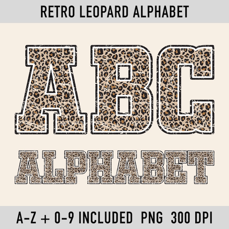 distressed retro cheetah varsity alphabet letters and numbers png bundle sports font for sublimation cricut custom name shirt design retro distressed leopard varsity alphabet png set trendy sports letter number bundle for sublimation cricut team shirt custom name design leopard distressed retro varsity alphabet letters numbers png bundle sports font clipart for sublimation cricut dtf custom shirt design