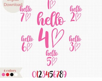 Hola 40 SVG: Diseño de camiseta para 40 cumpleaños, archivo de corte (descarga digital)