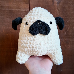Low Sew Pug Crochet Pattern, DIY, Cute Pugs, Amigurumi Dog Pattern, Crochet Animal Patterns for Pug Lovers