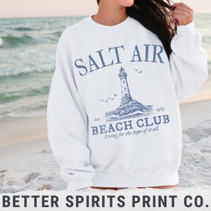Salt Air August Holiday House Rhode Island Beach Club Social August Taylor Inspired Gildan Crewneck Sweatshirt