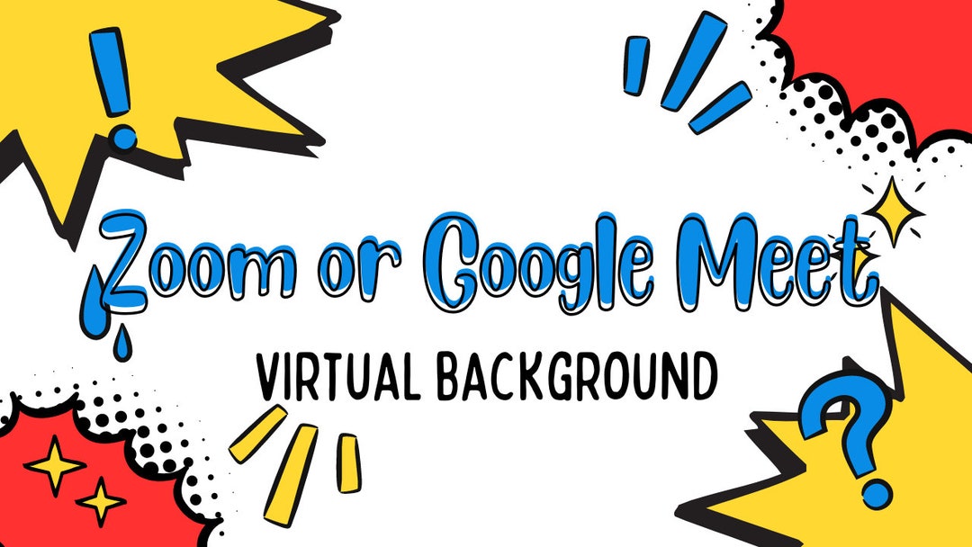 Superhero Zoom Virtual Background Etsy