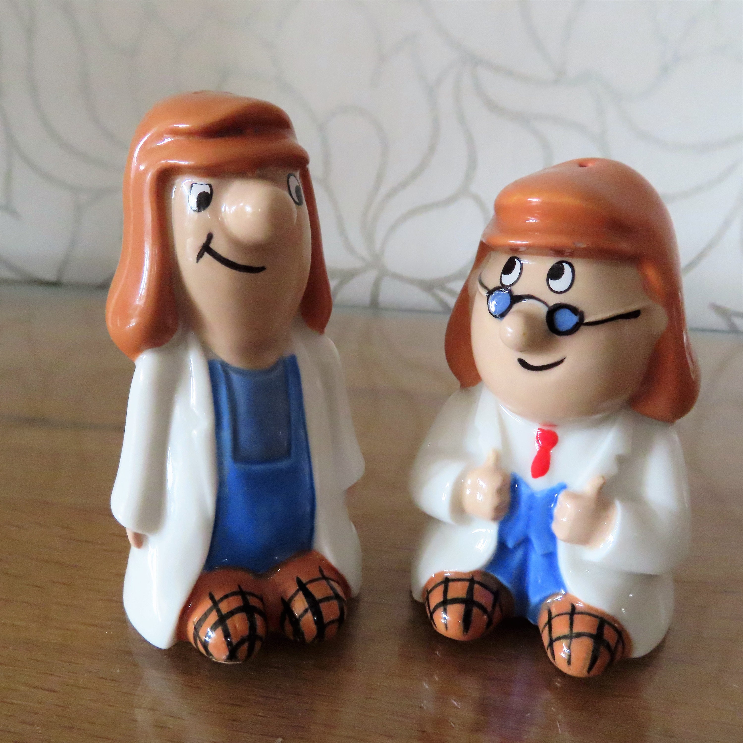 WADE Tetley Tea Folk Gaffer And Sydney Tetley Tea Cruet Set Etsy