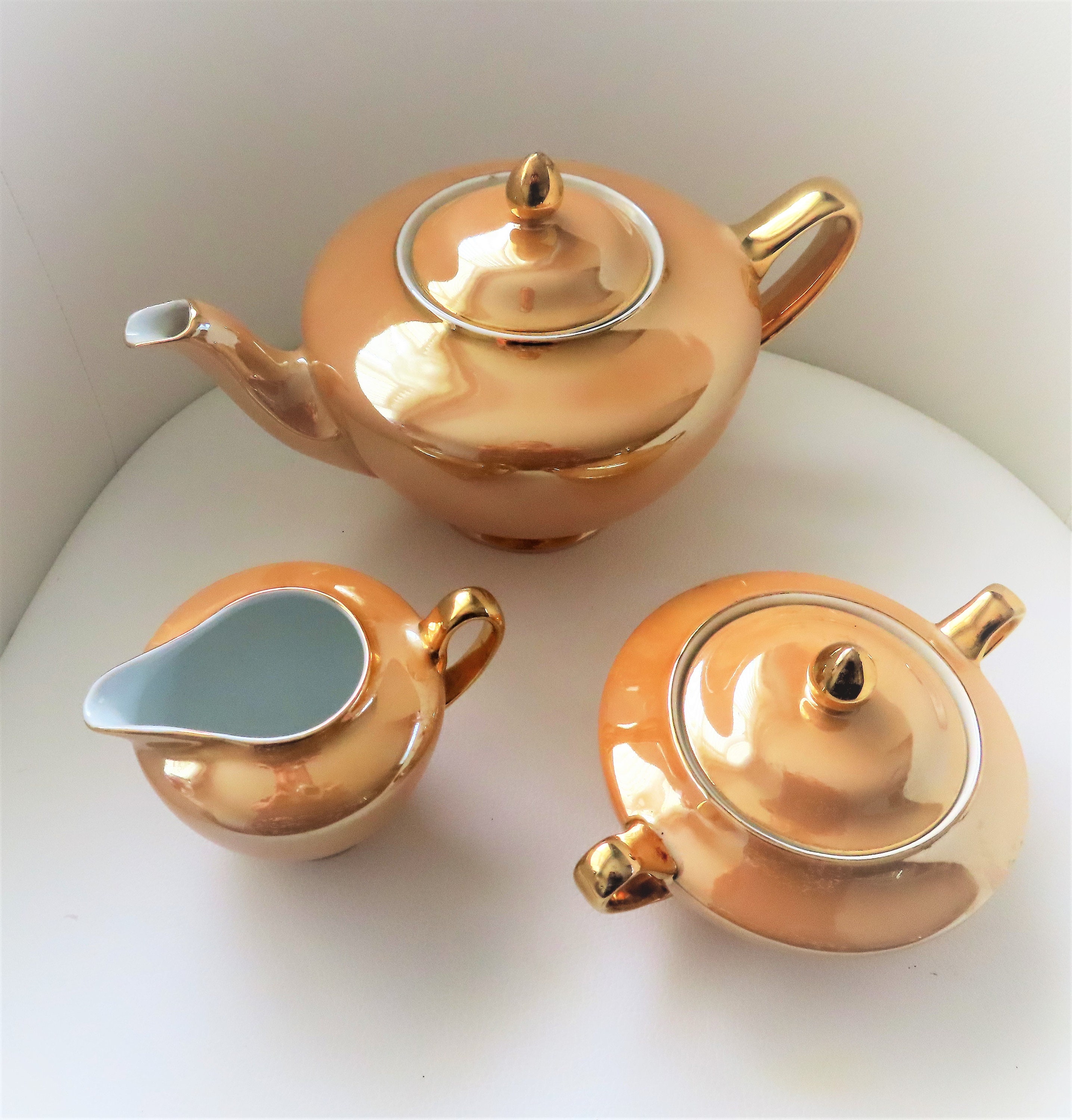 Tea Pot Set Tea Pot Milk / Creamer Jug Sugar Bowl Tea Etsy
