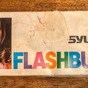 Paquete de 10 bombillas de flash de punto azul Sylvania Press 25B vintage S3.3