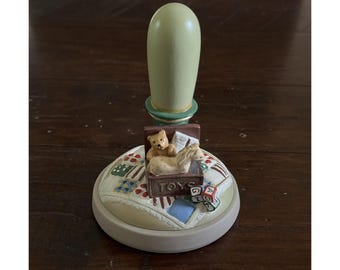 Braune Tasche Cookie Press Stamp Teddy Bär & Pferd Cookie Art Vintage 1996