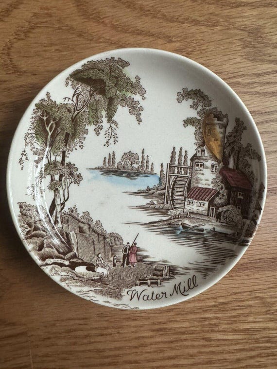 Johnson Bros England Trinket Dish Teabag Holder, Butter Pat Dish