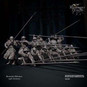 14th century Scottish Pikemen    Reconquer Designs