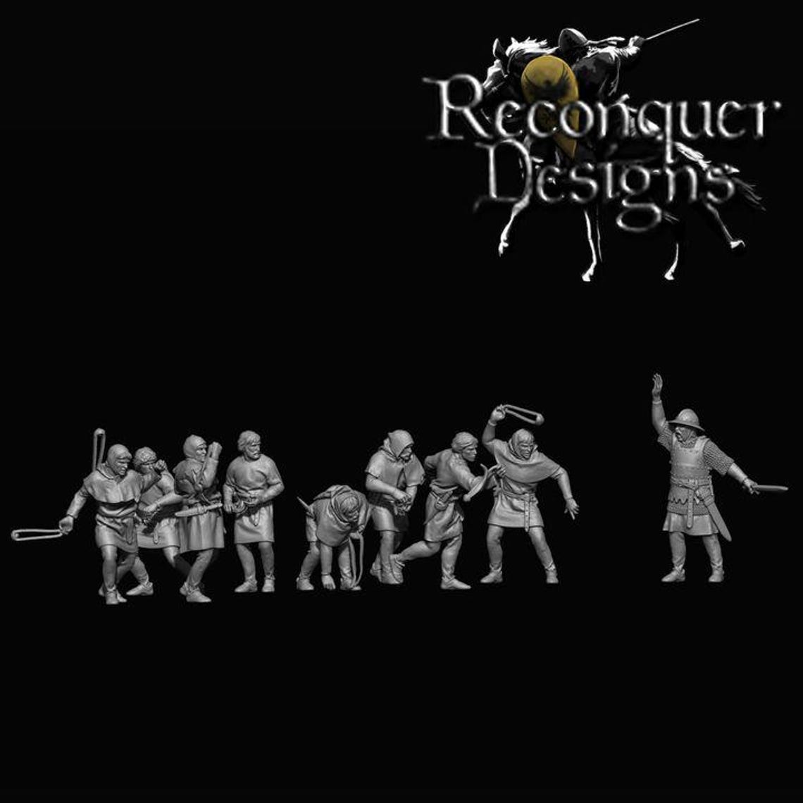 14th Century Slingers and Infantry Captain Reconquer Designs - Etsy